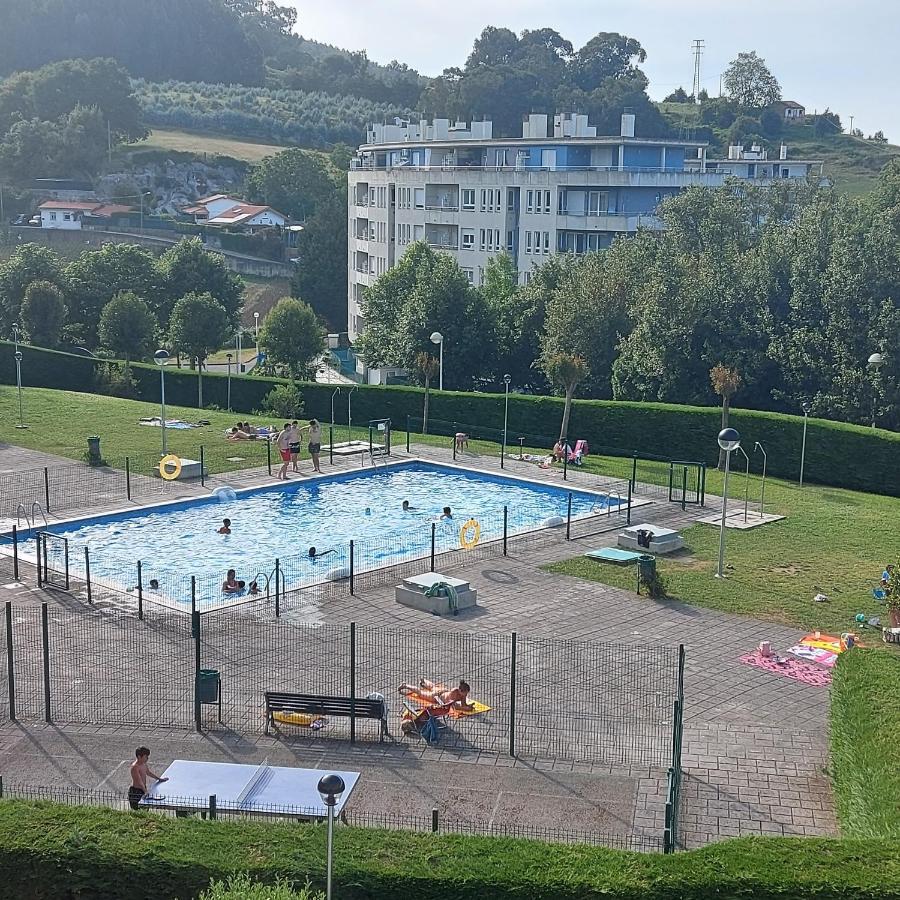 Soleado Piso Con Garaje Y Piscina A 8' Centro Apartment กาสโตร-อูร์เดียเลส ภายนอก รูปภาพ