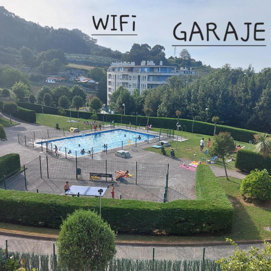 Soleado Piso Con Garaje Y Piscina A 8' Centro Apartment กาสโตร-อูร์เดียเลส ภายนอก รูปภาพ